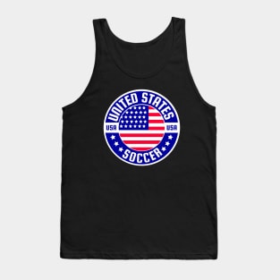 Usa Flag Soccer Tank Top